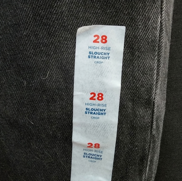 Old Navy NWT Black slouchy straight jean - Picture 4 of 4
